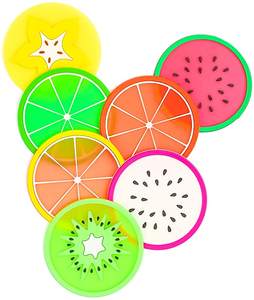 Sous-verres personnalisés en silicone PVC en forme de fruit pour boissons - Product Image 4