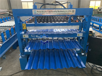 2023 rouleau de tuile de toiture en métal à trois couches de haute qualité commerciale directe d'usine formant la Machine