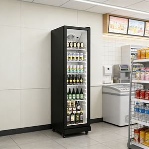 Réfrigérateur Vitré Commercial Plein Écran pour Supermarché, Vitrine Réfrigérée pour Boissons Énergisantes, Bières et Aliments - Product Image 1