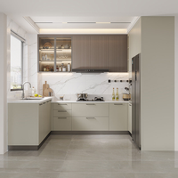 Meuble de cuisine moderne sur mesure en OSB, armoire de rangement, fournisseur direct d'usine, vente en gros, fabrication sur mesure, conception OEM ODM