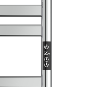 Scaldasalviette Elettrico in Acciaio Inox 304 Lucidato a <span class=keywords><strong>Specchio</strong></span>, Design Radiatore per Asciugamani - Product Image 5