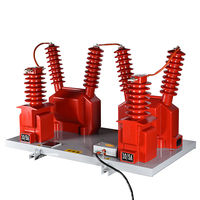 Boîtier de mesure combiné triphasé à trois fils JLSZV-35W 35kV, transformateur d'instrumentation combiné haute tension extérieur
