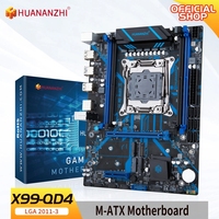 HUANANZHI QD4 Motherboard LGA 2011-3 Mendukung XEON E5 2620 2640 2660 2666 2667 2670 2680 2696 V3 V4 DDR4 RECC ATX Desktop Intel