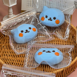 Nouvelle Peluche Réaliste Chaton Bleu 7cm Super Douce Anti-Stress à Presser Cadeau pour Enfants et Adultes Améliore l'Humeur Positive - Product Image 3