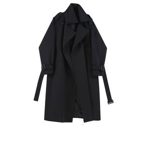 Abrigo de Gabardina de Estilo Británico Elegante de Nuevo Diseño de Otoño, Abrigo Cortavientos de Cintura Alta de Longitud Media para Mujer, Abrigo Informal Entallado - Product Image 6