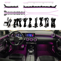 Actualización de Iluminación Ambiental de 64 Colores W177 para Mercedes Benz Clase A A200 A180, Luz LED de Ambiente Interior