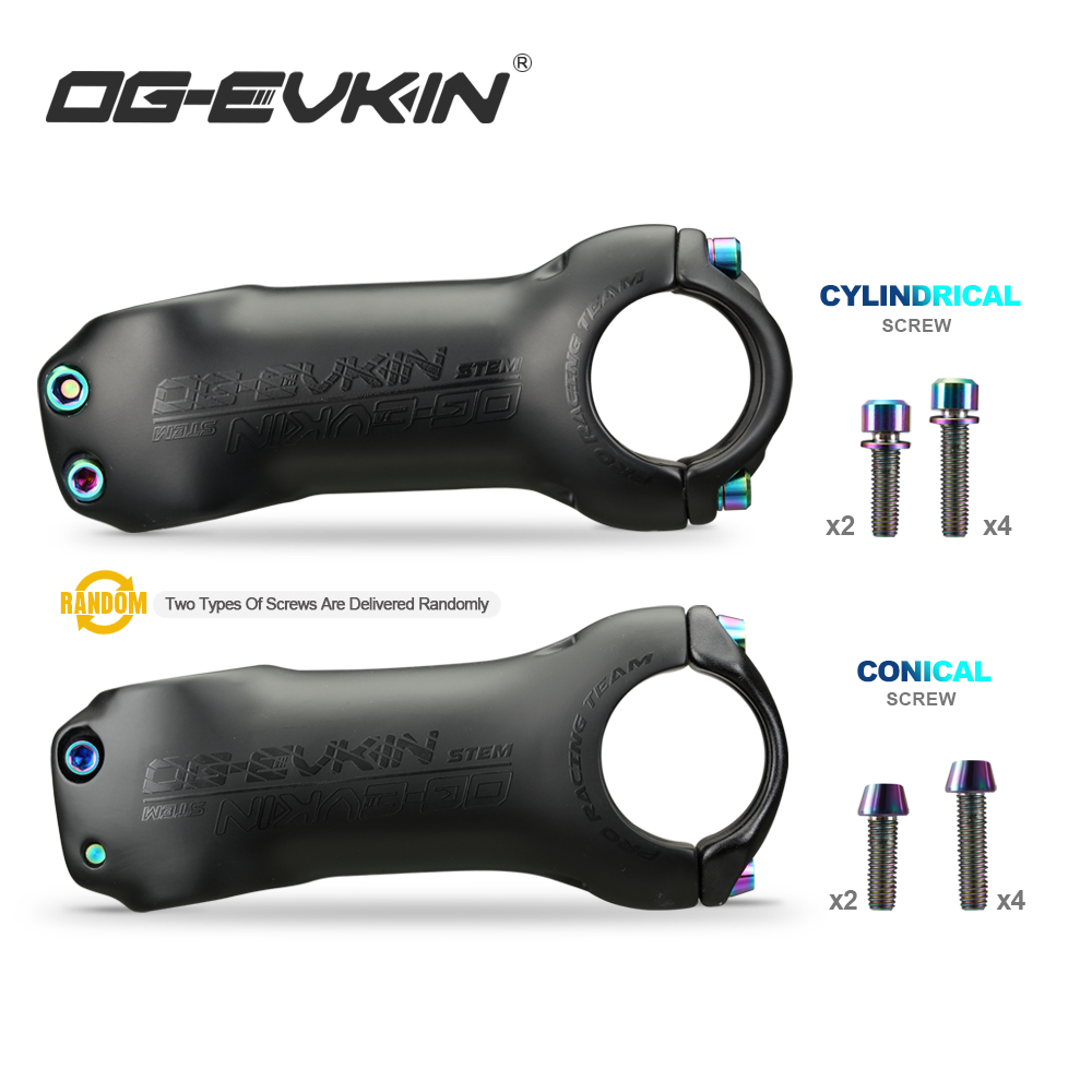 og-evkin sm-004 t1000カーボンmtb自転車ステム6/17度31.8mmカーボン