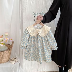 Осенняя Одежда для новорожденных, детское платье с длинным рукавом, хлопковый комбинезон для девочек, набор ободков для волос - Product Image 6