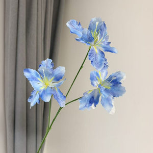 Flores Artificiales de Iris de Seda, Decoración Impermeable para Bodas y Hogar - Product Image 4