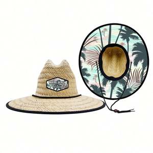 Sombrero Panamá de Ala Ancha Miami Long Beach, Estilo Informal para Pesca y Viajes, Unisex - Product Image 2
