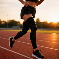 Manchon de compression long pour les jambes, pour le soulagement de la douleur, la récupération musculaire et la promotion de la circulation.