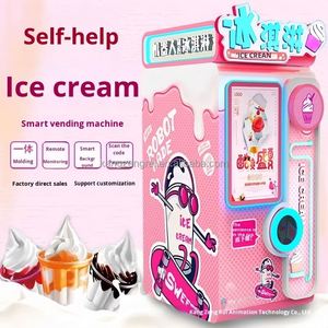 Distributeur automatique de crème glacée commercial entièrement automatique, avec scanner de code intelligent, libre-service, matériel multilingue, sans personnel, pour cornets de glace - Product Image 5
