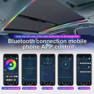 ไฟตก<span class=keywords><strong>แต่ง</strong></span>ภายในรถยนต์แบบ RGB 2 <span class=keywords><strong>ช</strong></span>ิ้น สำหรับหลังคาซันรูฟ สร้างบรรยากาศแสงไฟหลากสี - Product Image 2