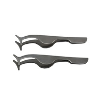 Pince à épiler sourcils en acier inoxydable V-WIN VW-MT-095 au design élégant, 9,6 cm, 12,5 g, recourbe-cils en or rose pour faux cils, vente en gros