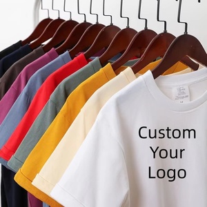 T-shirts pour hommes de haute qualité 100% coton, coupe classique, design uni, séchage rapide, anti-rides, tissu épais - Product Image 1