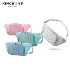 Kingsons Women's Chest Bag Lightweight Zipper Crossbody Bag For Business Travel Solid Color Fashionable Phone Bag - Product Image 1