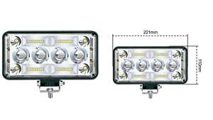 Phare de travail <span class=keywords><strong>LED</strong></span> laser bicolore 12-80V, projecteur <span class=keywords><strong>longue</strong></span> <span class=keywords><strong>portée</strong></span> 500M, faisceau blanc <span class=keywords><strong>et</strong></span> jaune, feu <span class=keywords><strong>antibrouillard</strong></span> tout-terrain pour camion, VTT, SUV - Product Image 2