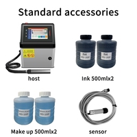 CIJ Printer Inkjet karakter mikro terus menerus, kelas industri 600dpi garis perakitan Data warna Protein fleksibel