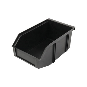QXR Q-BH5 235*155*120mm plastic back-hanging style ESD black recycled storage bin