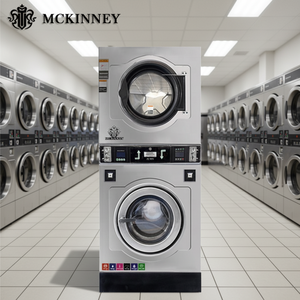 Lavadora-Secadora Comercial MCKINNEY <span class=keywords><strong>de</strong></span> 12kg, 15kg, 20kg, 25kg, SUS304, con Pago por Monedas y Tarjeta, para Lavandería <span class=keywords><strong>de</strong></span> <span class=keywords><strong>Autoservicio</strong></span> - Product Image 6