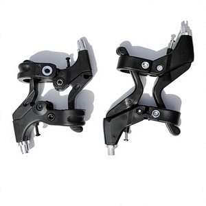 Palancas de freno para bicicleta infantil, aluminio forjado negro, accesorios de manija de freno de 3 dedos, sin importación - Product Image 1