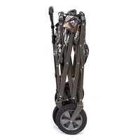 Chariot de camping d'extérieur à vente chaude, chariot utilitaire pliable en métal à 4 roues portable
