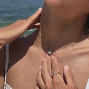 Dainty Freshwater <strong>Pearl</strong> <strong>Pendant</strong> <strong>Necklaces</strong> Jewelry Minimalist 18K Gold Plated Stainless Steel Chain Choker <strong>Necklace</strong> for Women - Product Image 4