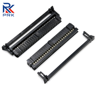 Soket IDC Tipe Butterfly Clip Pitch 2.54mm untuk Terminasi Kabel Flat Ribbon, Pemasangan PCB Bebas Solder