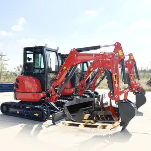 Multifunctionele Nieuwe Crawler Mini Graafmachine Onderdelen Diggers Beste 2.5 Ton Graafmachine Nuoman 3 Ton Minigraafmachine 3.5 Ton