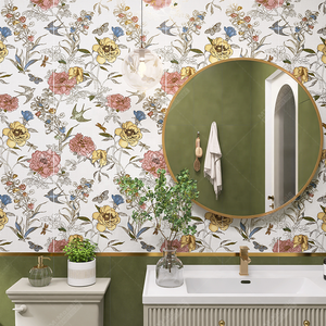 Azulejos de <span class=keywords><strong>porcelana</strong></span> de estilo chino de lujo de 300*900mm con estampado de inyección de tinta para sala de estar, ducha, baño, pared, Hotel, decoración del hogar - Product Image 2