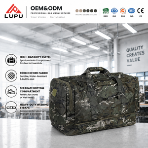 LUPU Camouflage Tactical Duffel Bag Wheeled Deployment Bag Large Capacity Waterproof Rolling Travel Bag for Camping Hiking - Product Image 1