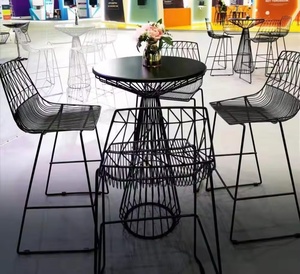 Moderner Cocktail-Steht isch aus Metall-Eisendraht für kommerzielle Veranstaltungen Restaurants im Freien Hotels Wohnzimmer Parks <span class=keywords><strong>Dry</strong></span> <span class=keywords><strong>Bar</strong></span> Furniture Hire - Product Image 4