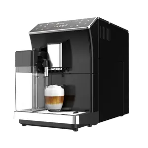 Küchen-Cappuccino-Kaffee maschine Milchschaum-Blasens chäumer automatische italienische Espresso-Kaffee maschine mit Kaffeebohnen mühle