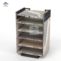 Présentoirs SODA Modernes Démontables en Métal Antirouille pour Magasins de Tapis, Textiles et Articles de Décoration Douce