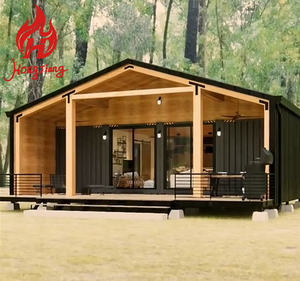 Maison conteneur extensible de luxe de 20 pieds, 3 chambres, montage facile, pliable, certifiée CE, design moderne, en acier, entrée pour école - Product Image 2