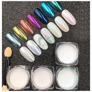 Mode ongles sirène poudre ongles <span class=keywords><strong>rose</strong></span> décor art pigment nail art laque chrome poudre - Product Image 1