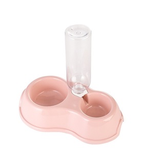 Automatic Water Dispenser For <b>Cat</b> Dog Double Bowl Pet <b>Feeder</b> With Gravity Feeding System - Product Image 4