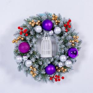 PVC Handmade Eco-Friendly Fireproof Modern <strong>Christmas</strong> Wreath Party Supplies Door Hanging <strong>Window</strong> <strong>Display</strong> Ornaments Wholesale EXW - Product Image 4