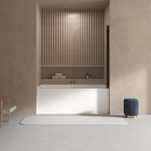 Bañera Acrílica de 60x36 Pulgadas con Frente de Protección, Drenaje Izquierdo y Derecho, Bañera Rectangular Blanca para Proyectos en América del Norte - Product Image 2