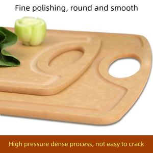 Planche à découper en fibre de bois d'eucalyptus antimicrobienne OME Brand Guangdong, compatible lave-vaisselle, ustensile de cuisine écologique en pulpe - Product Image 5