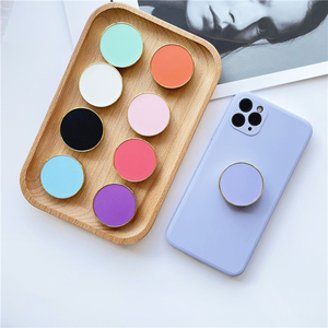 <span class=keywords><strong>Support</strong></span> de téléphone portable pliable INS au design personnalisé, popsockets populaires de couleur unie, <span class=keywords><strong>support</strong></span> de téléphone électroplaqué simple - Product Image 4