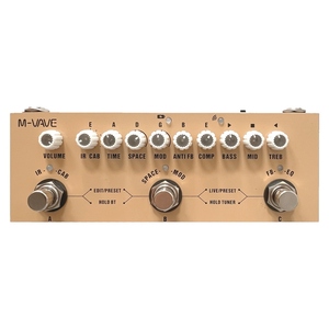 <span class=keywords><strong>Pedal</strong></span> <span class=keywords><strong>de</strong></span> efecto combinado <span class=keywords><strong>de</strong></span> guitarra acústica multifuncional portátil CUBE AC con reproducción <span class=keywords><strong>de</strong></span> música inalámbrica grabación <span class=keywords><strong>de</strong></span> teléfono - Product Image 1