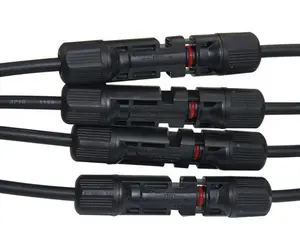 SeanRo 3 in 1 Solar PV Solar Connector Parallel branch Connector Male to Female Solar Parallel Connector y branch