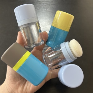 กระปุกแป้งฝุ่นทรงกลม 15 กรัม ยี่ห้อ ISMAN พร้อมพัฟ สำหรับใส่แป้งฝุ่นแบบพกพา ใช้ได้กับแป้งแต่งหน้า แป้งปิดริ้วรอย และแป้งปัดผม - Product Image 1