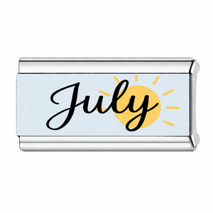 Calendario mensual DIY estilo italiano en stock, meses con letras en inglés de diciembre, pulsera creativa de acero inoxidable galvanizado. - Product Image 6
