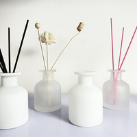 Bouteille diffuseur de parfum d'intérieur 100ml 150ml 250ml gris blanc noir vide en verre pour décorer