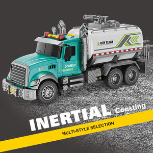 WYL nuevo producto niños otro vehículo de juguete 1/10 inercia ingeniería camión juguetes gran tamaño fricción agua pulverizada camión juguete con spray - Product Image 3