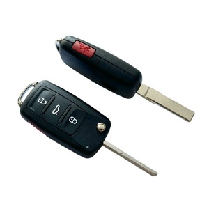 รีโมทแบบพับ3 + 1ปุ่ม315MHz พร้อม ID48กุญแจรถแบบไร้กุญแจสำหรับโฟล์คสวาเกน2011-<span class=keywords><strong>2016</strong></span> FCC: NBG010206T/ 5KO837202AK - Product Image 1