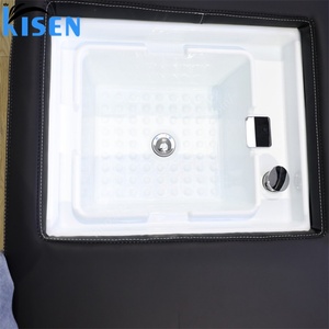 KISEN Adjustable Electric <b>Backrest</b> Head Spa Acrylic Basin Pedicure Foot Head Massage Hair Washing Massage <b>Bed</b> Salon Shampoo <b>Bed</b> - Product Image 5