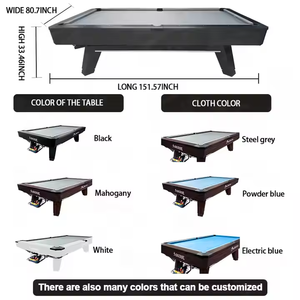 Vente chaude Table de <span class=keywords><strong>billard</strong></span> professionnelle moderne en bois avec rail à billes résistant aux chocs 8 pieds Table de <span class=keywords><strong>billard</strong></span> 9 pieds - Product Image 4